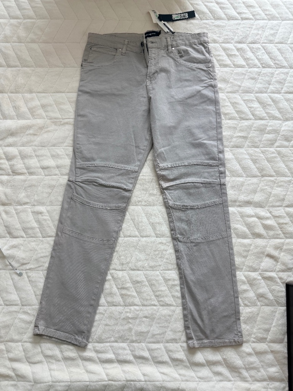 NWT Men Karl LagerfeldSkinny Jeans Gray Size 34 Stretch Cott